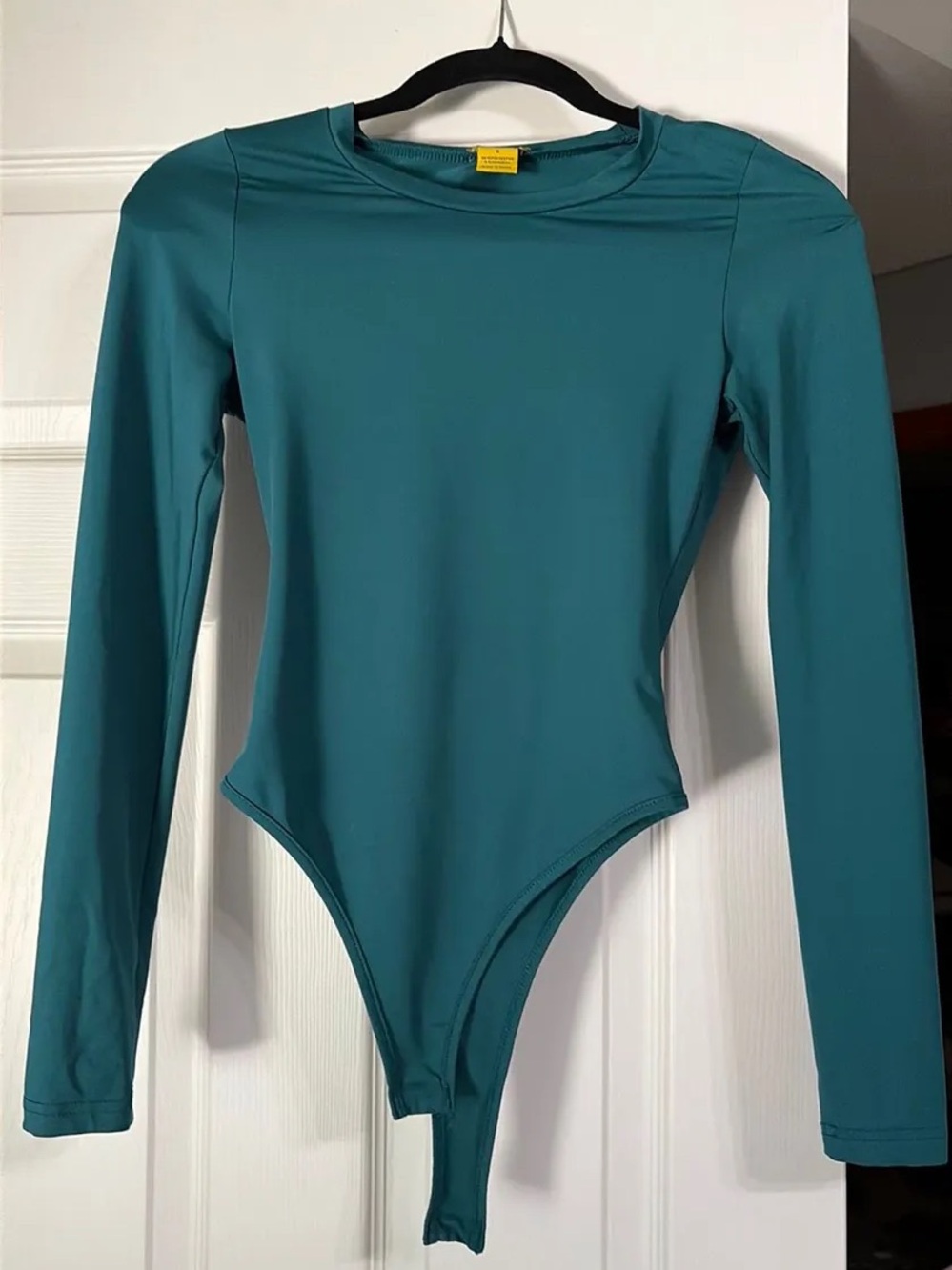 Daisy Teal Long Sleeve Bodysuit